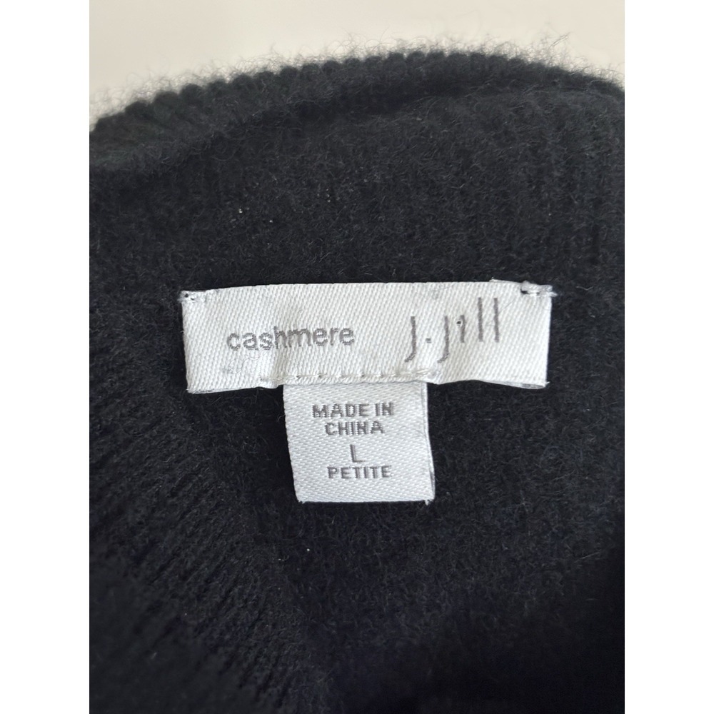 J Jill Large Petite 100% Cashmere Sweater Minimalist Chic Luxury - Picture 3 of 6